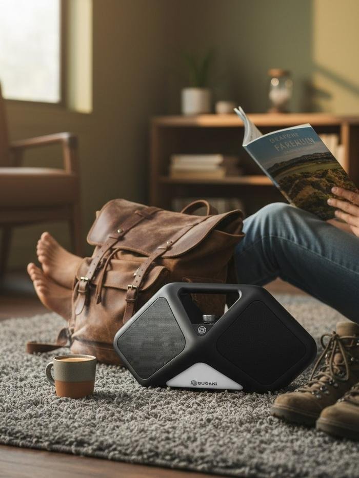 BUGANi Reform Portable Bluetooth Speaker with Atmosphere Lighting Original
