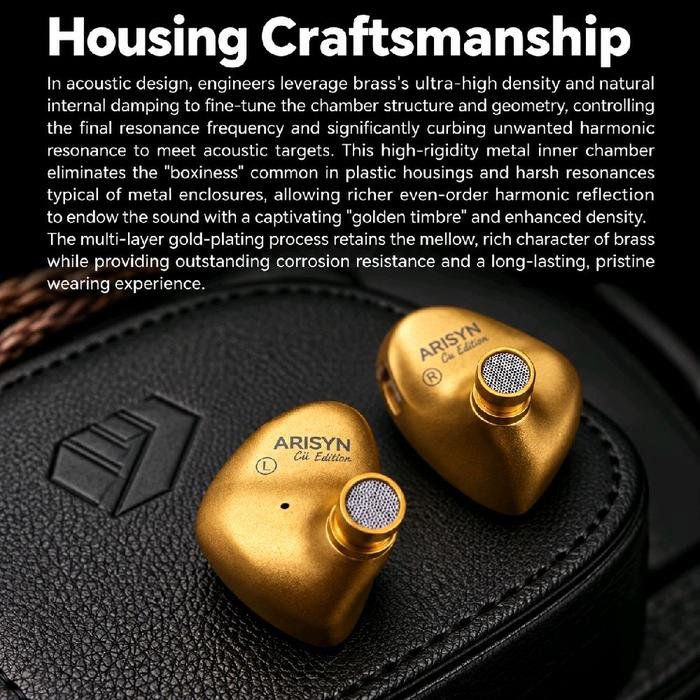 Arisyn HUO SHU CU Edition - 10mm LCP Composite Diaphragm Dynamic Driver In Ear Monitor Earphone / IEM Original