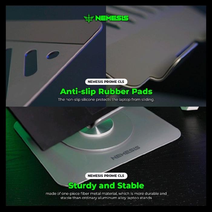 NYK Nemesis Prome CL5 / CL 5 Sturdy Laptop / Tablet / Tab Stand With Foldable and Rotatable Function / Stand Original