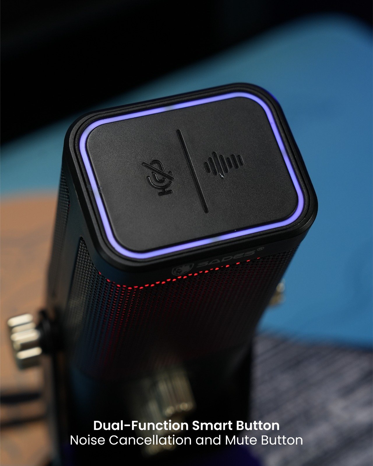 Sades Night Owl USB Condenser Microphone – Gaming & Streaming Original