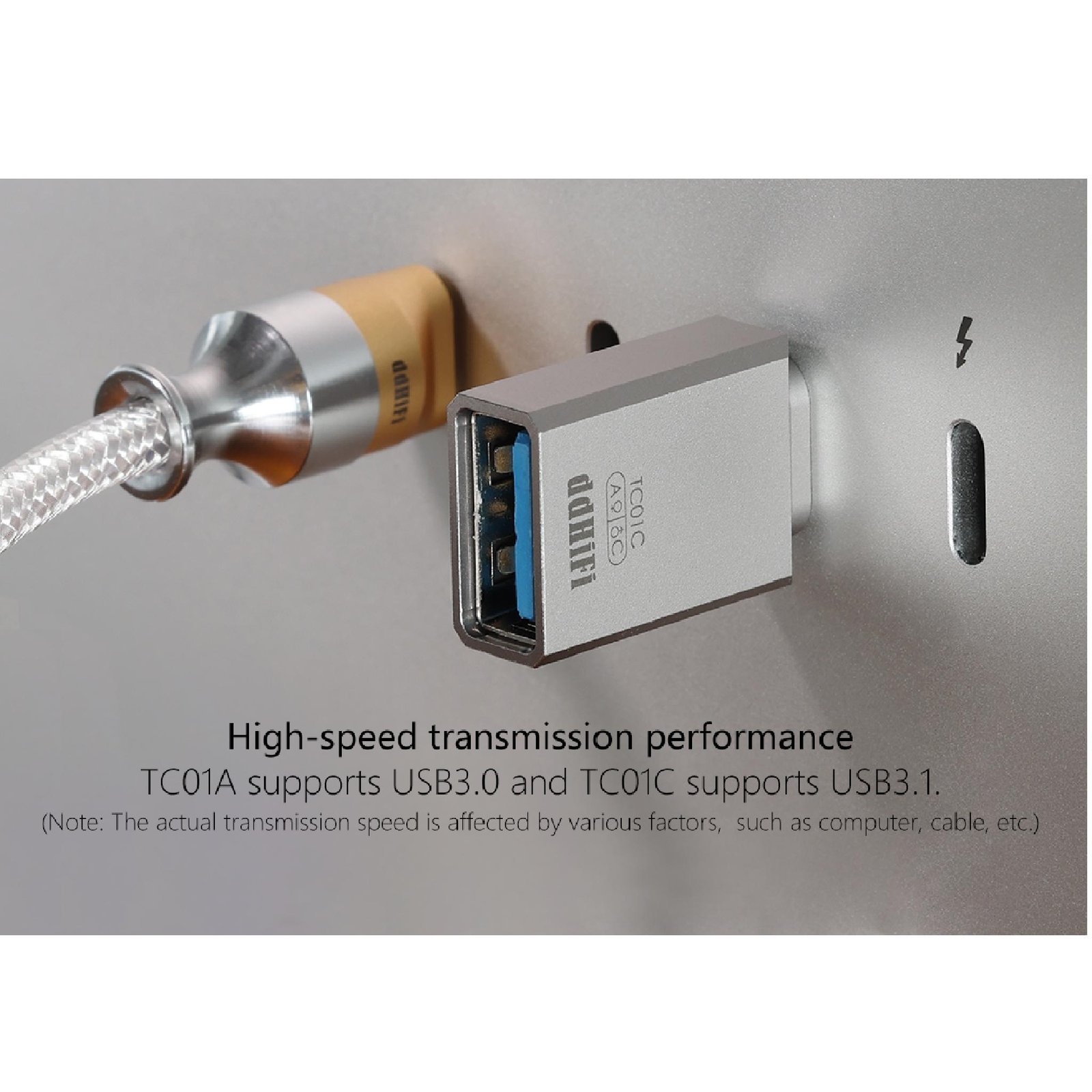DD DDHIFI TC01A / TC 01A USB-A (Male) to USB-C (Female) Converter Original