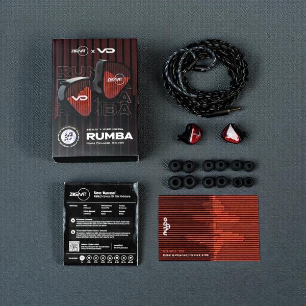 ZiiGaat x Vivir Digital: RUMBA 10mm Graphene Dynamic Driver IEM In Ear Monitor Earphone Original