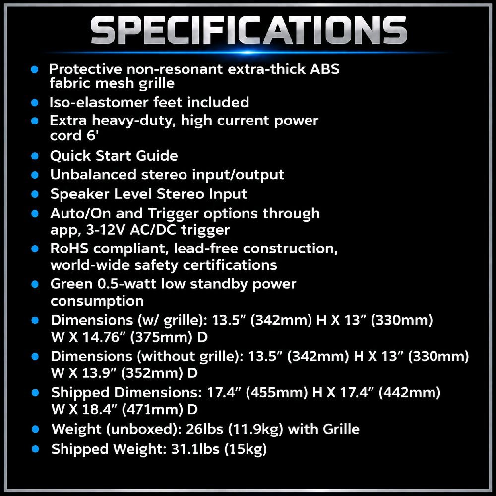 SVS SB 1000 Pro / SB-1000 Pro / SB1000 Pro / SB1000Pro Subwoofer Original