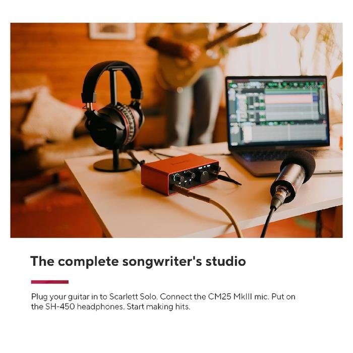 Focusrite Scarlett Solo Studio 4th Gen USB Audio Interface / Soundcard Original