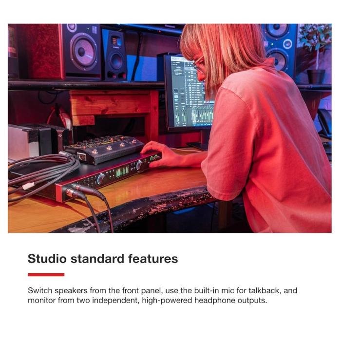 Focusrite Scarlett 18i20 4th Gen / Gen 4 The engineer's 18-in, 20-out Audio Interface / Soundcard Original