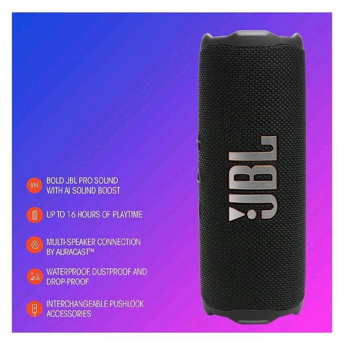 JBL Flip 7 Successor Flip 6 Portable Waterproof and Drop-Proof Speaker with Bold JBL Pro Sound Original