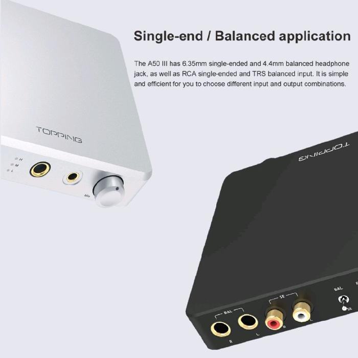 TOPPING A50 III / A 50 III High Resolution Desktop Headphone Amplifier Original
