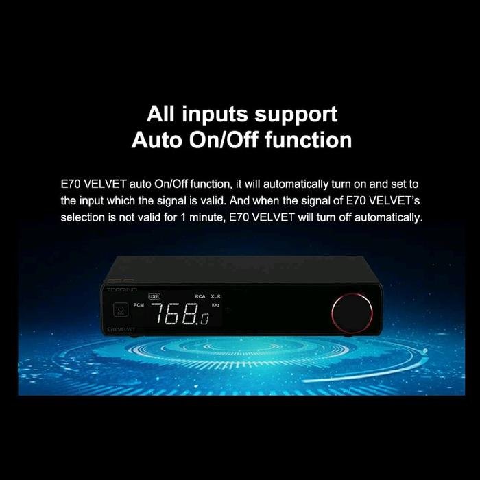 TOPPING E70 Velvet / E70V / E70 V Flagship AK4499EX Desktop Digital to Analog Convertor / DAC Original
