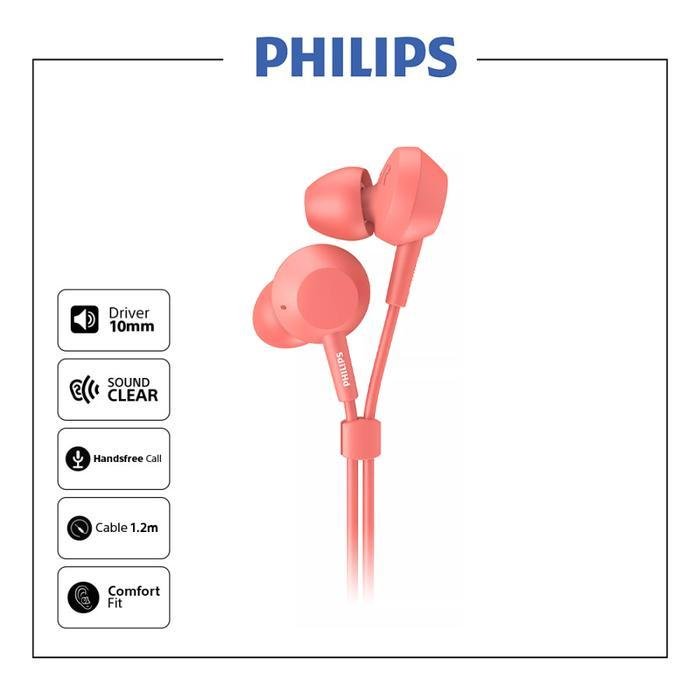 Philips TAE4105 in-ear headphones Bass with mic / TAE 4105 Original