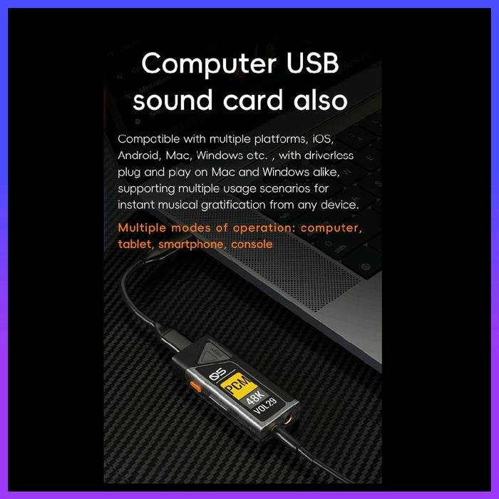 HiBy FC5 / FC 5 with Display Portable HiFi DAC+Headphone Amplifier Original