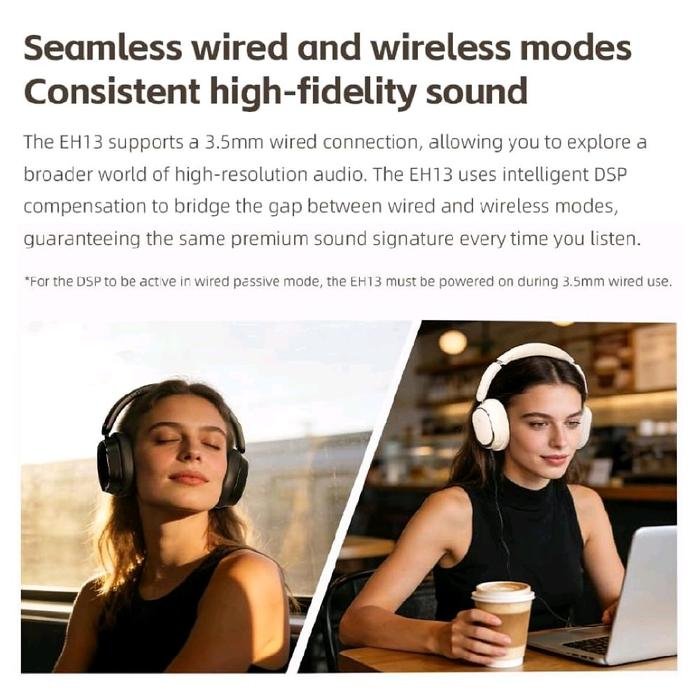 Fiio EH13 / EH 13 / EH-13 Bluetooth Noise Cancelling Over-Ear Headphones Original