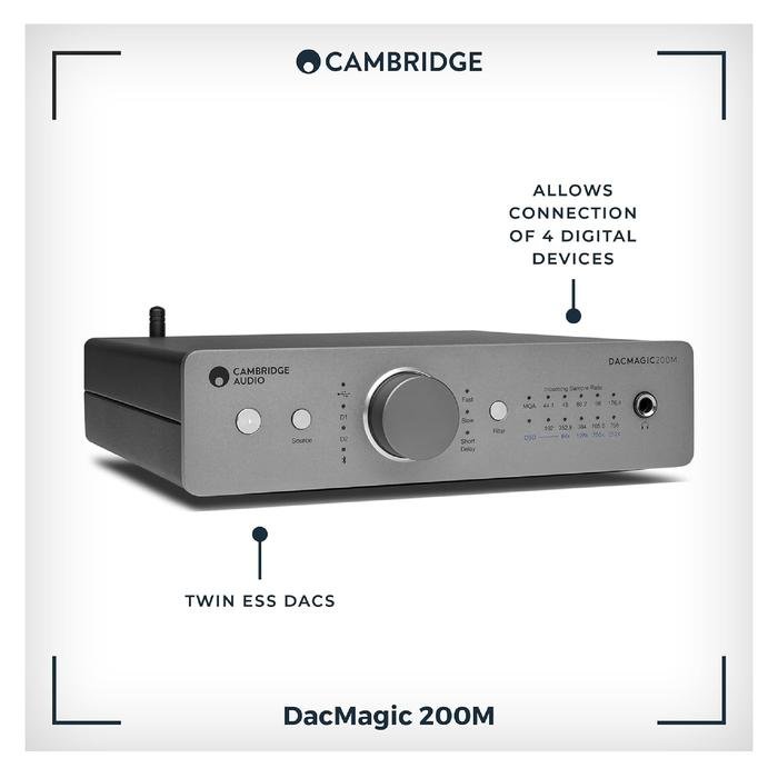 Cambridge Audio DacMagic 200M / DACMagic 200 M / DacMagic200M / DAC Magic 200M MQA DAC & Headphone Amp Original
