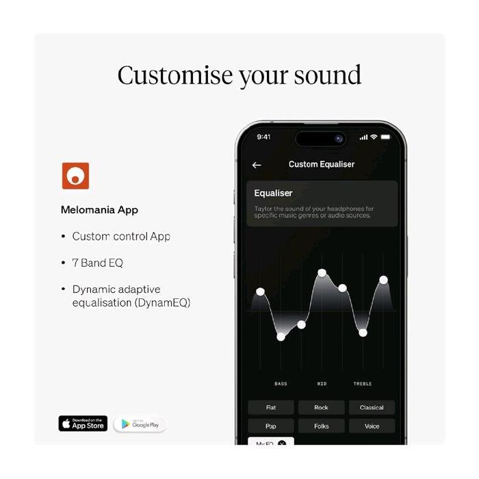 Cambridge Audio Melomania A100 / A-100 / A 100 Active Noise Cancelling True Wireless Earphones with LDAC and IPX5 / TWS Original