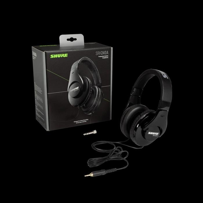 Shure SRH240A / SRH240A-A / SRH240 A / SRH 240A Professional Headphone Original
