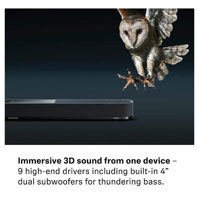 Sennheiser AMBEO Plus 3D Surround Sound with Virtual 7.1.4 Soundbar Original