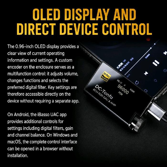 iBasso DC Tonfa 8CH R2R Portable DAC & Headphone Amplifier / DAC Amp Original