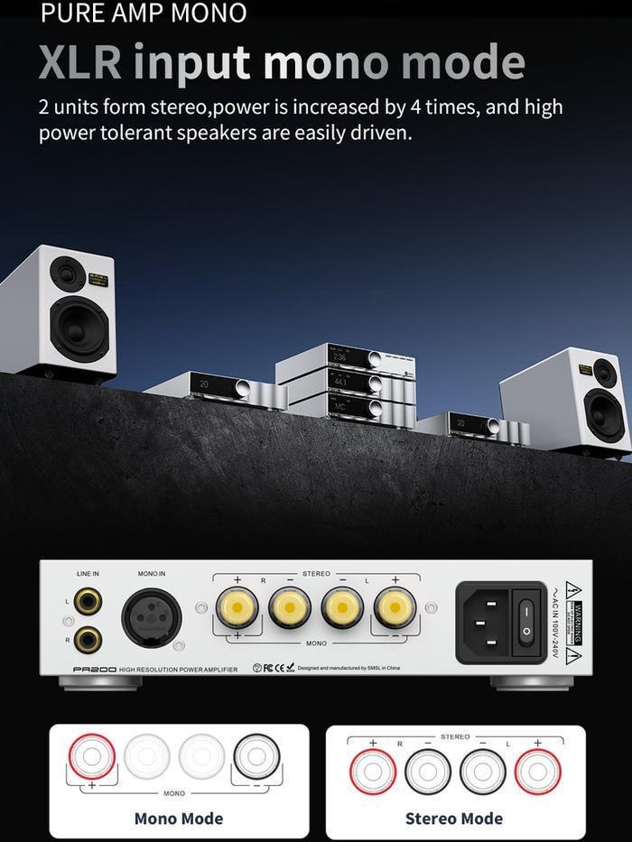 SMSL PA200 / PA 200 Digital Integrated Amplifier Original