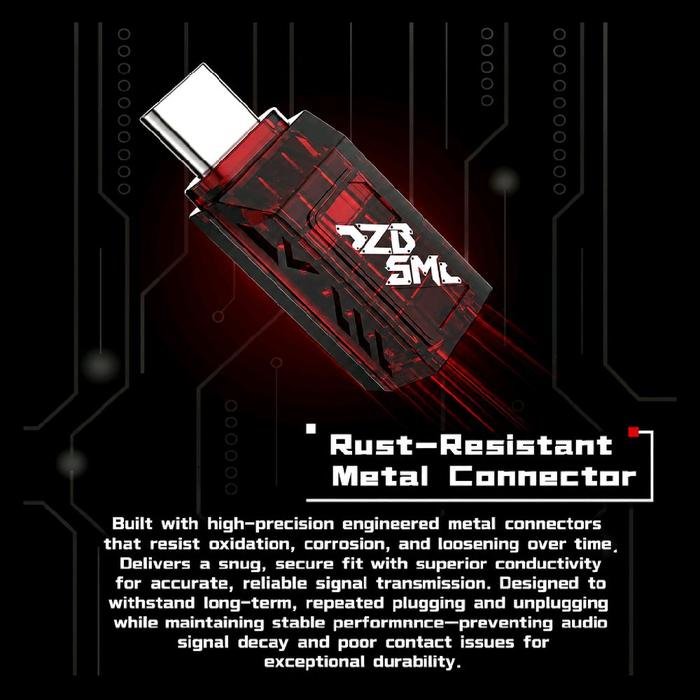 Tangzu Harmonic Empire HE Zhang Ba She Mao / ZBSM Adapter 4.4mm Female to Type-C Audio Codec Chip KT0231H Portable DAC Amp Original