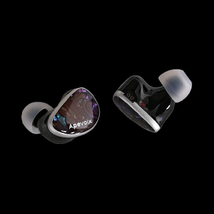 Apevoix Nebula 1DD+8BA Hybrid Driver In-ear Monitor HiFi In Ear Monitor Earphone with Detachable OCC Silver-Plated Cable For Musician / IEM Original