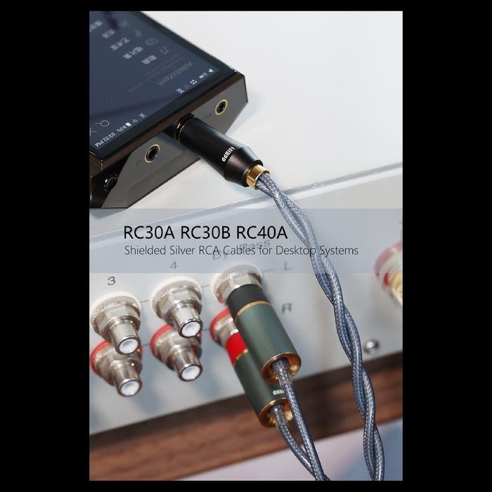 DD DDHIFI RC30A / RC40A / RC30B Shilded Silver RCA Analog Cables Original