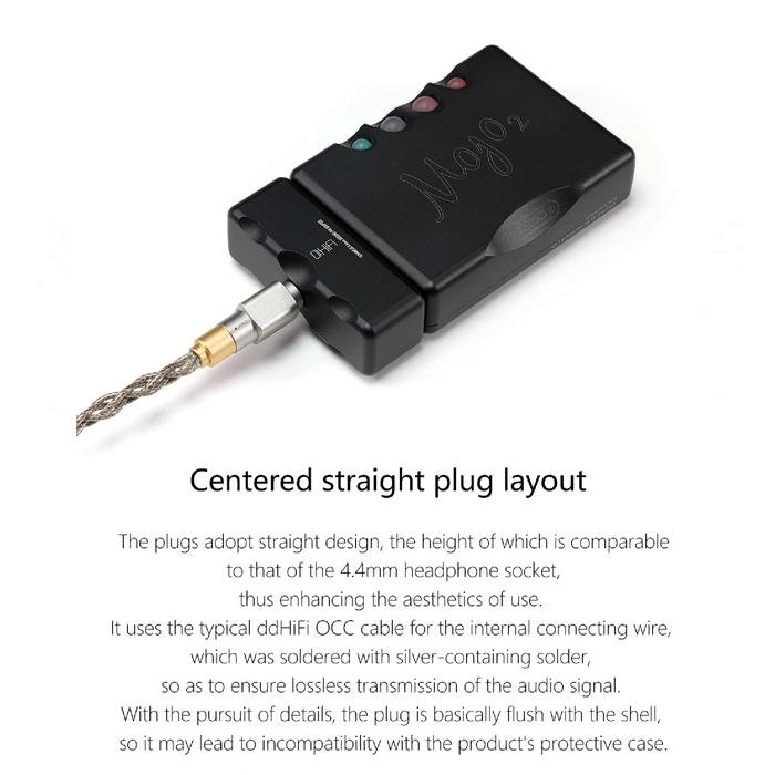 DD DDHIFI DJ44MOJO / DJ44 MOJO / DJ 44 MOJO 4.4mm Ground Pin Adapter for Mojo / Mojo 2 Original