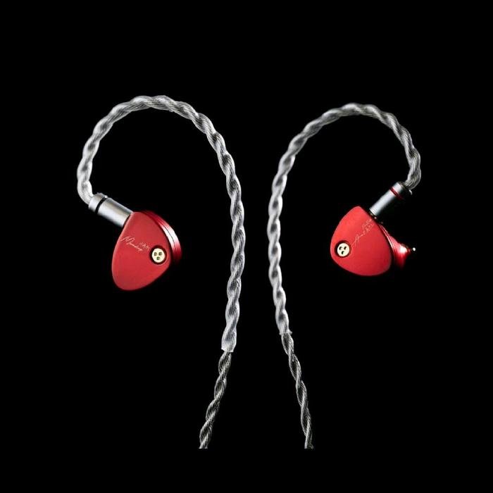 Moondrop Aria 2 / Aria2 / Aria II Ceramic Dome Composite Diaphragm In Ear Monitor Earphones Vibrant Red Edition / IEM Original