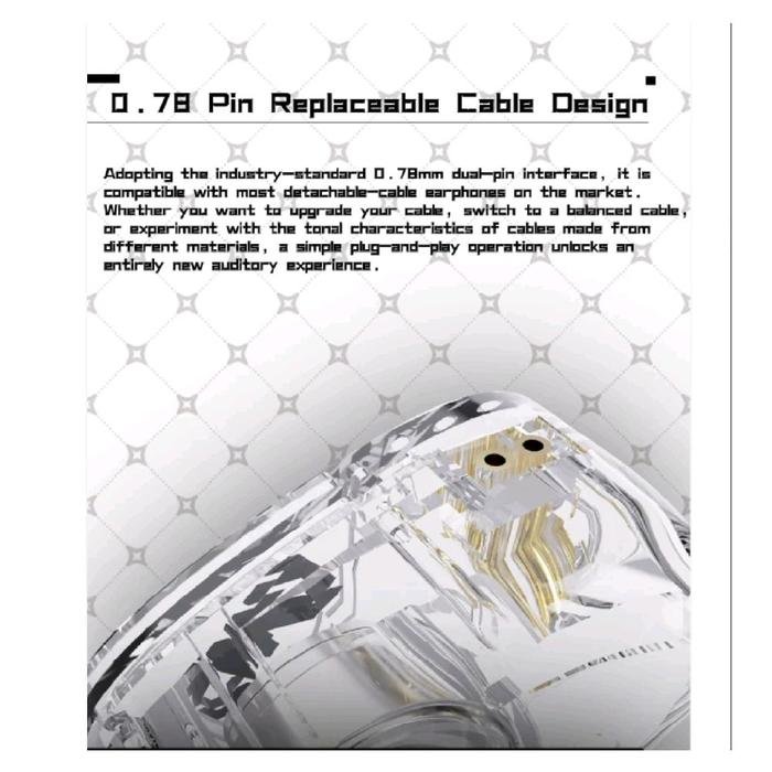 Tangzu Harmonic Empire / HE Cai Wenji 10mm Single Dynamic Driver In-Ear Monitors Earphone / IEM Original