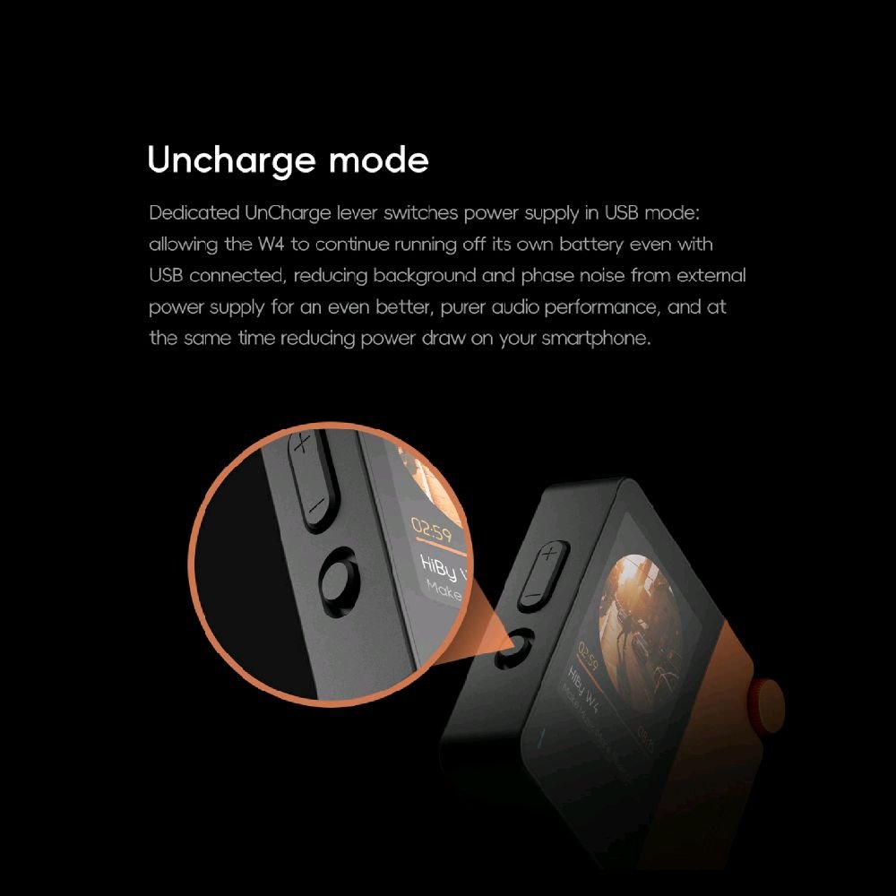 HiBy W4 / W 4 Portable Hi-Fi DAC Headphone Amplifier with Dual CS43198 DAC Amp Original