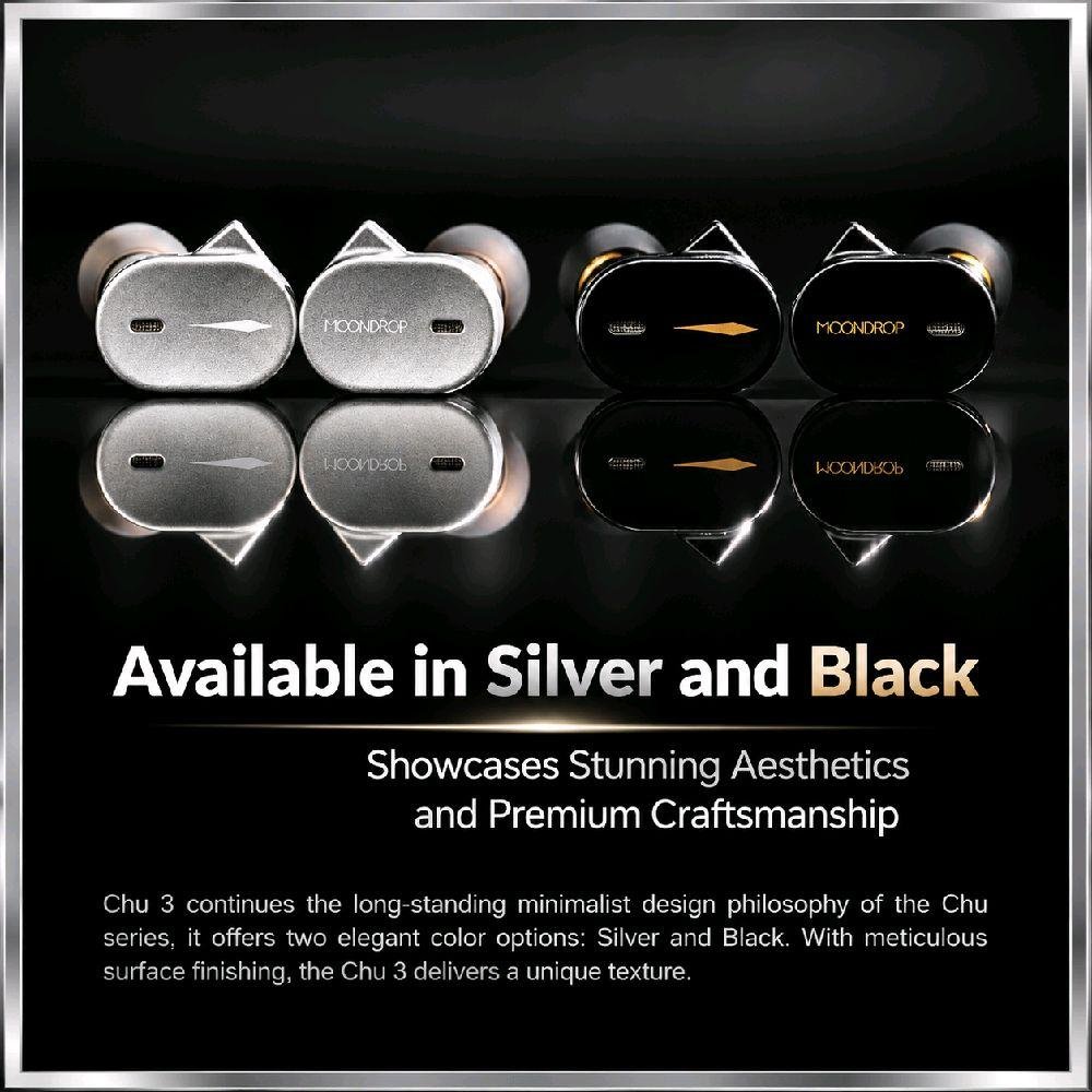 Moondrop Chu III / Chu 3 / Chu3  Aluminum-magnesium Alloy Dome Composite Diaphragm Dynamic Driver In Ear Monitor Earphone / IEM Original