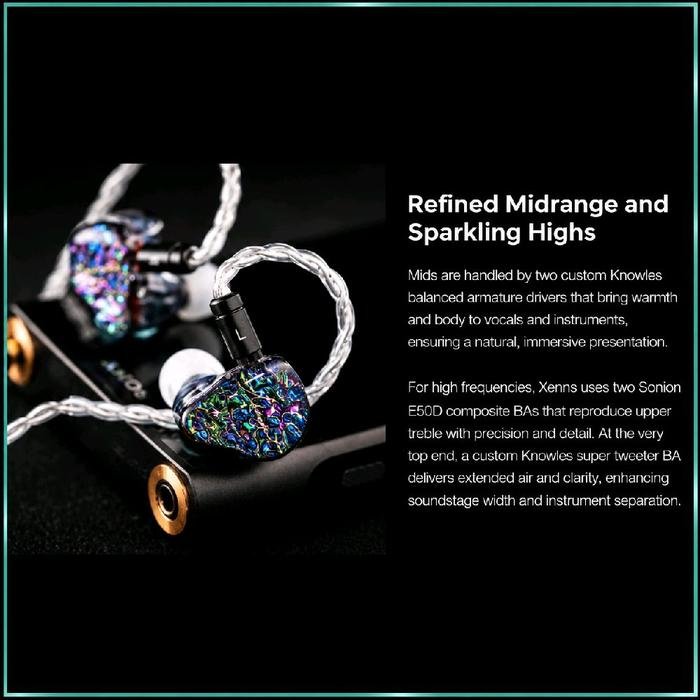 XENNS Mangird Top Pro 10 Driver (2DD + 8BA) Hybrid Drivers In Ear Monitor Earphone / IEM Original