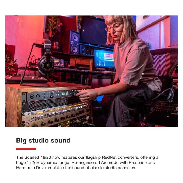 Focusrite Scarlett 18i20 4th Gen / Gen 4 The engineer's 18-in, 20-out Audio Interface / Soundcard Original