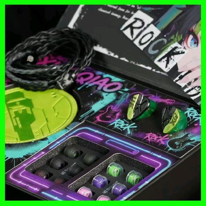 Tangzu Harmonic Empire HE Xiao Qiao / XiaoQiao Rock Edition Dynamic In-Ear Monitor Earphones / IEM Original