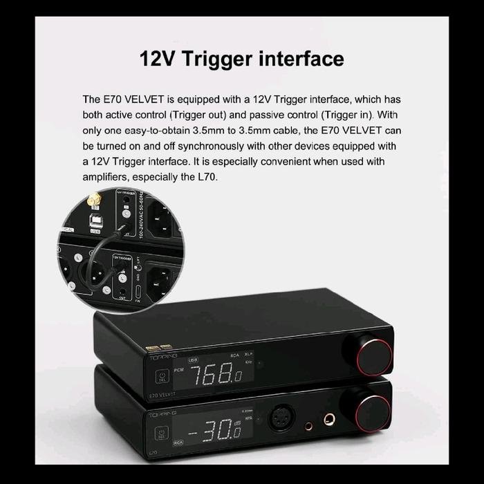 TOPPING E70 Velvet / E70V / E70 V Flagship AK4499EX Desktop Digital to Analog Convertor / DAC Original