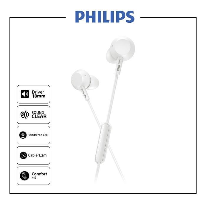 Philips TAE4105 in-ear headphones Bass with mic / TAE 4105 Original
