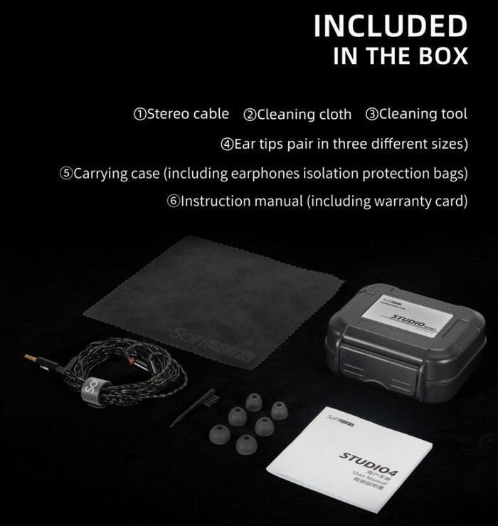 Softears Studio 4 In Ear Monitor Earphone IEM 4 Balance Amateur Driver Original