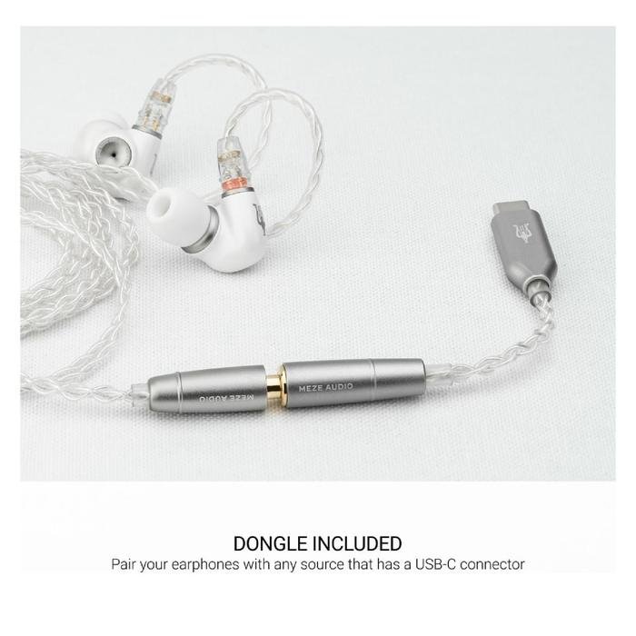 Meze Alba Wired In-Ear Monitor Earphone for Audiophiles with USB-C Adapter Included / IEM Original