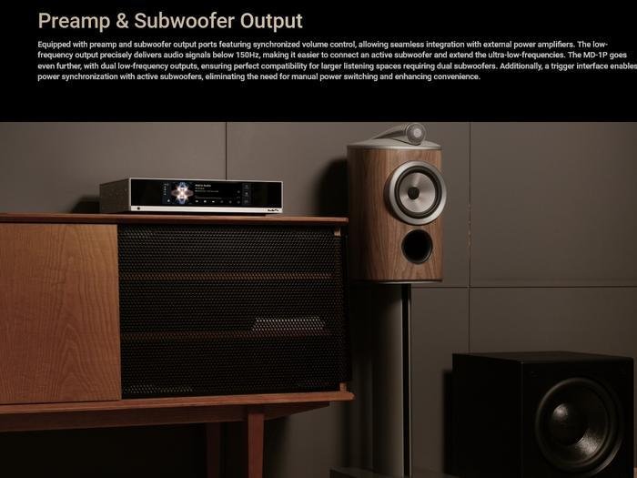 Matrix Audio MD-1P Hifi Music Streamer and Integrated Amplifier Original