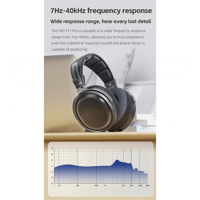 FiiO FT1 Pro / FT 1 Pro / FT1Pro Planar Diaphragm Driver Open-Back Headphone Original
