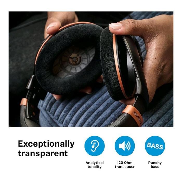 Sennheiser HD505 / HD 505 / HD-505 Copper Edition Over Ear Open Back Audiophile Headphone Original