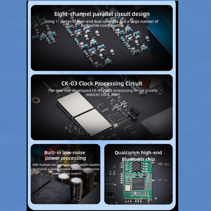SMSL D400 ES / D400ES / D 400 ES Hi-Res Desktop Bluetooth DAC with ES9039MS Pro / ES9039MSPro DAC Chip Original