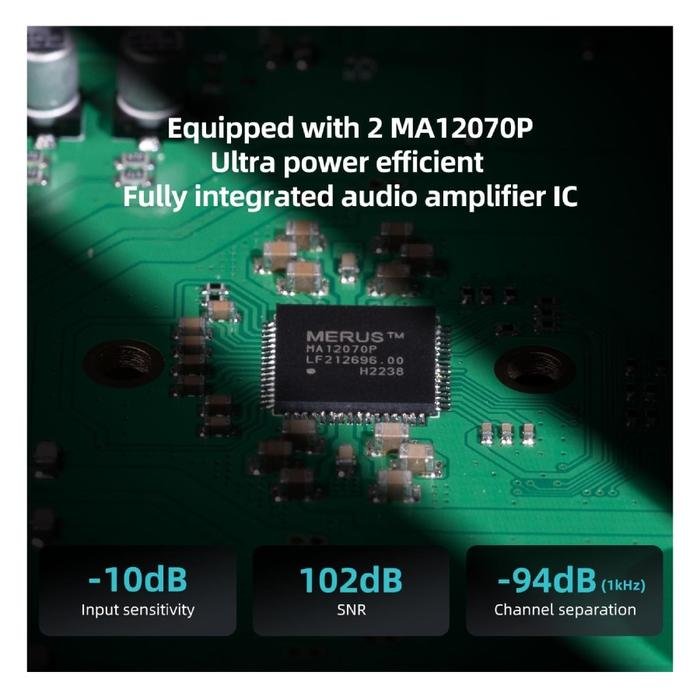 SMSL A50 Pro / A50Pro / A 50 Pro / A-50 Pro Hi-Res 2.1 Channel Power Amplifiers with Dual MA12070P Original