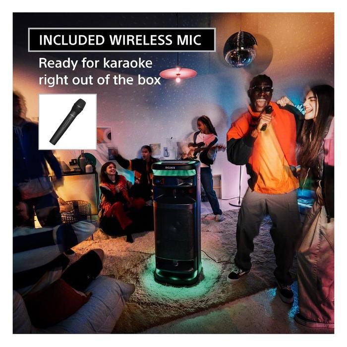Sony ULT TOWER 10 / SRS-ULT1000 / SRS ULT1000 / SRS ULT 1000 Karaoke Party, Speaker with Powerful Bass, 360 Sound, Party Lights and Wireless Microphone Original