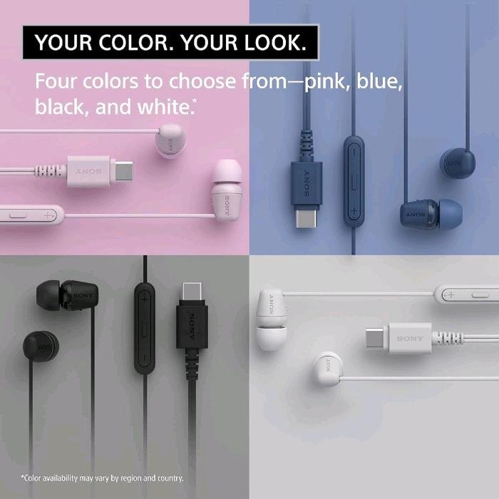 Sony IER-EX15C / IER EX15C / EX 15 C - In-Ear Eaphones with USB-C / Earphone Original