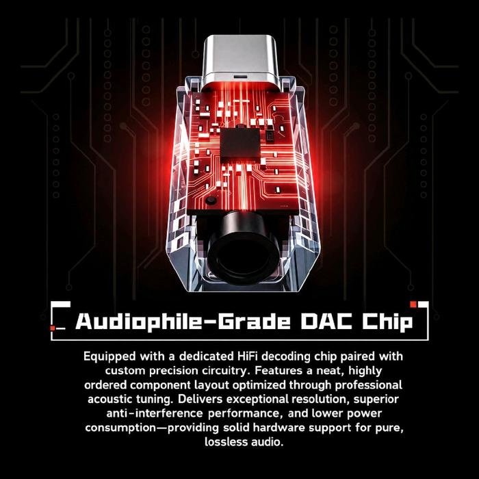 Tangzu Harmonic Empire HE Zhang Ba She Mao / ZBSM Adapter 4.4mm Female to Type-C Audio Codec Chip KT0231H Portable DAC Amp Original