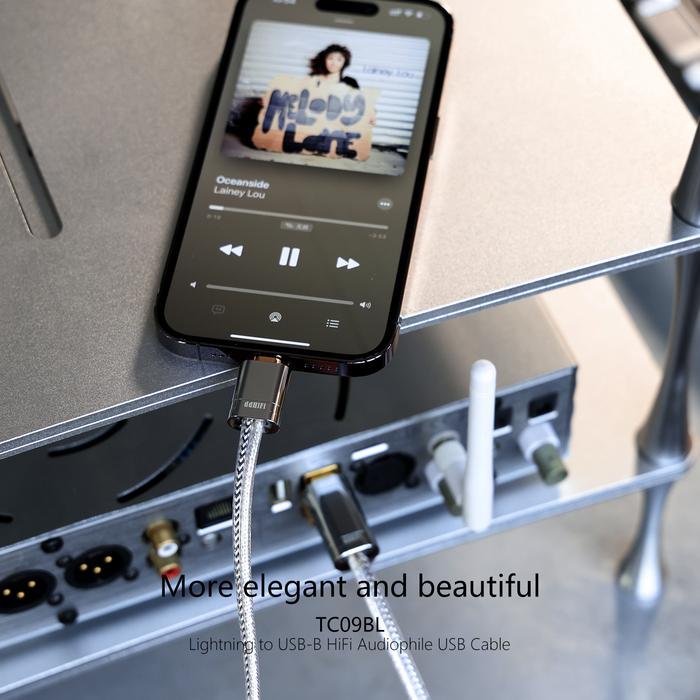 DD DDHIFI TC09BL HiFi Audiophile USB Cable Lightning to USB B Original