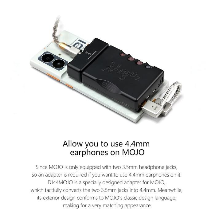 DD DDHIFI DJ44MOJO / DJ44 MOJO / DJ 44 MOJO 4.4mm Ground Pin Adapter for Mojo / Mojo 2 Original