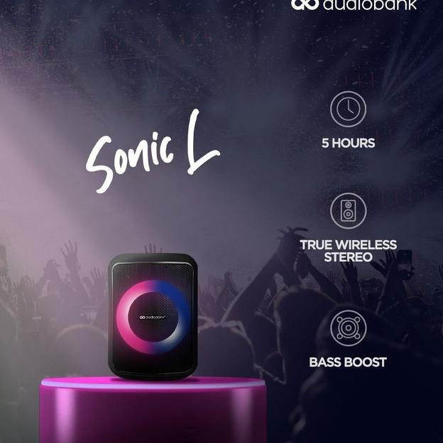 Audiobank Sonic L Portable Bluetooth Party Speaker Original