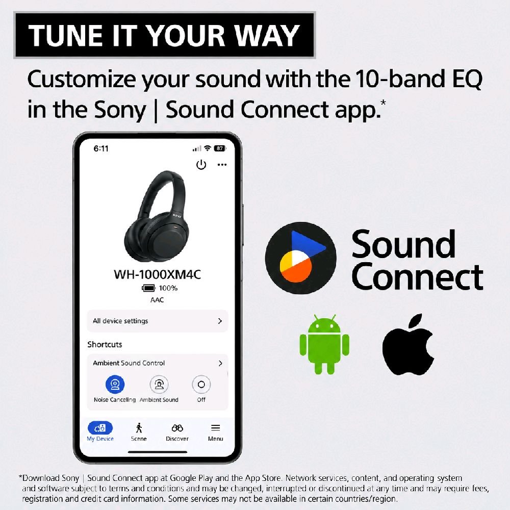 Sony WH-1000XM4C / WH 1000XM4C / WH1000XM4C / WH 1000X M4C (M4 2nd Gen) Wireless Noise Cancelling Headphones Original