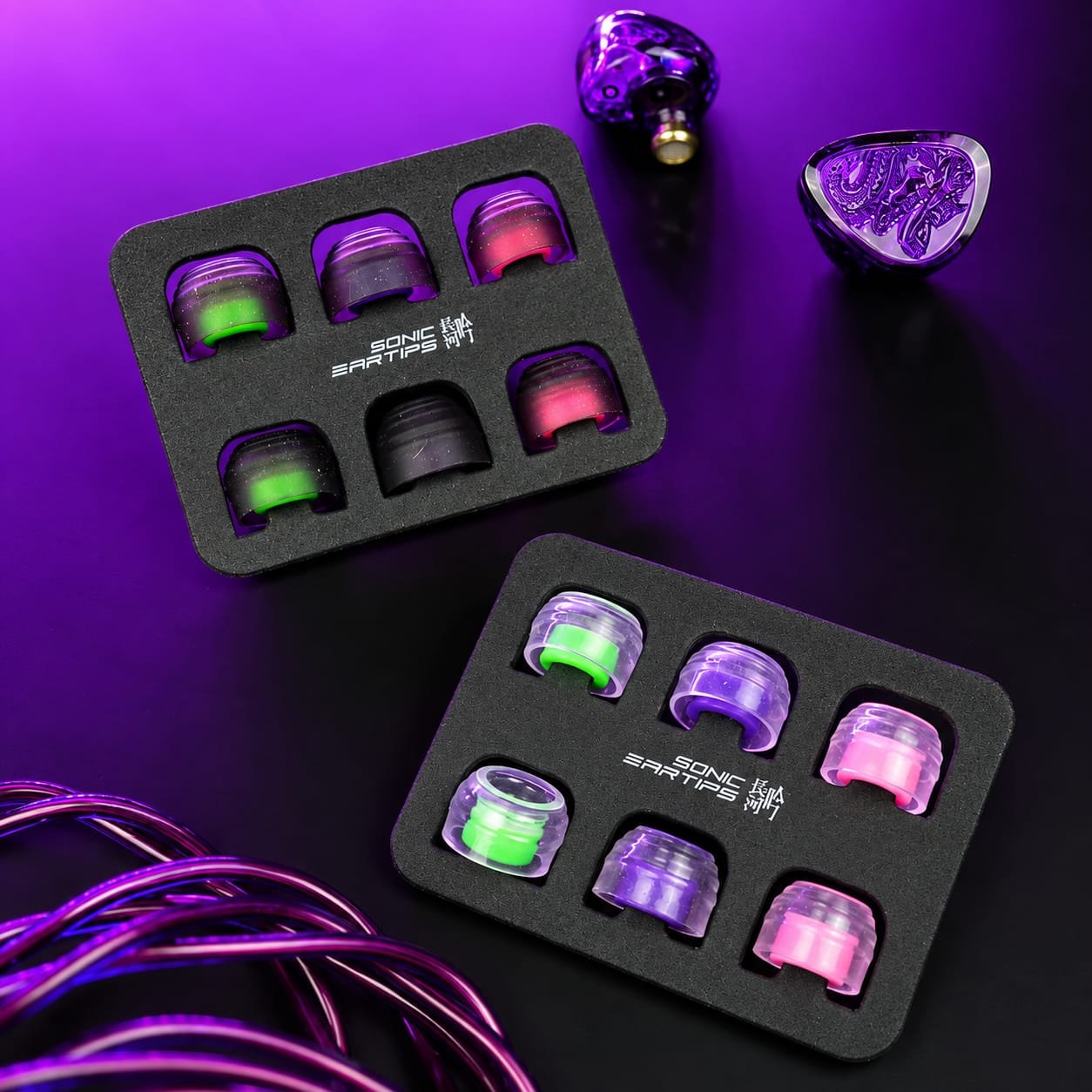 Tangzu Waner SG 2 / Wan'er SG 2 Amethyst Dragon / Purple Dragon 5th Anniversary Limited Edition 10mm PET Single Dynamic Driver In-Ear Monitor Earphones / IEM Original