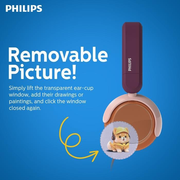 Philips TAK2000 On ear Headphone For Kids Original